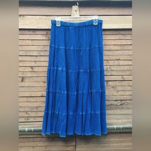 Denim skirt, long swingy Medium